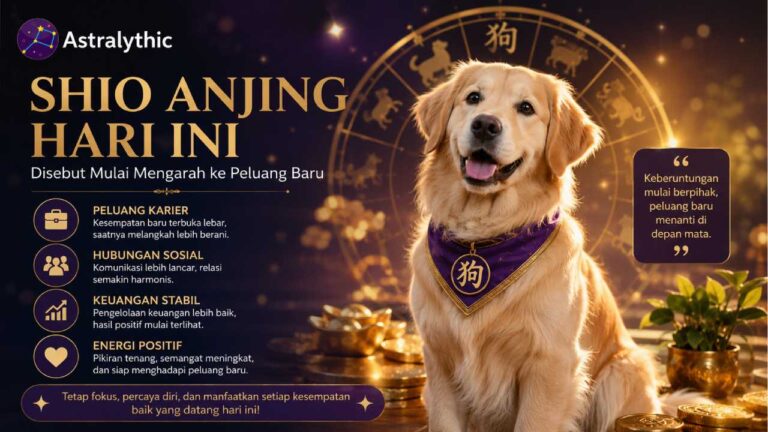 Keberuntungan Shio Anjing Hari Ini Disebut Mulai Mengarah ke Peluang Baru