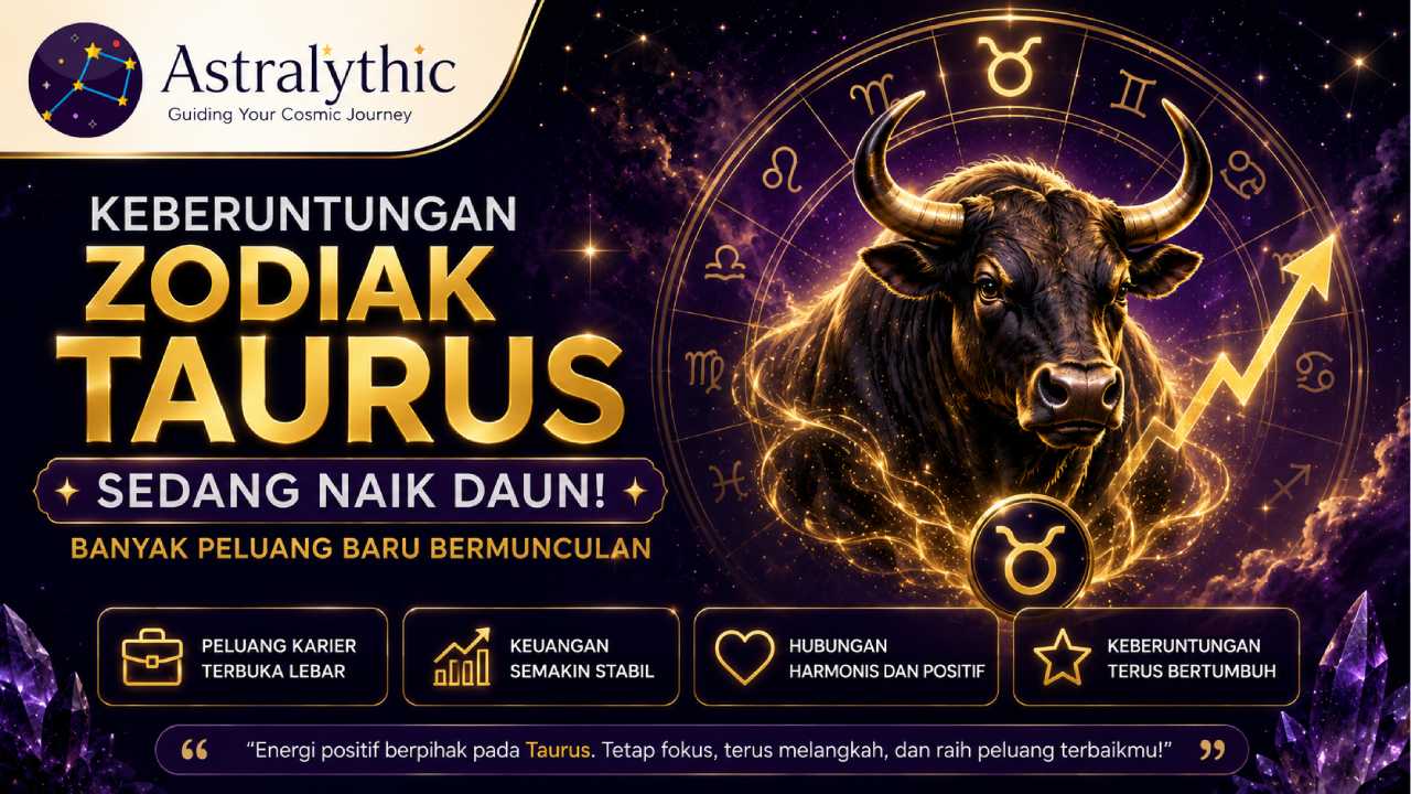 Keberuntungan Zodiak Taurus Naik Daun, Peluang Baru Bermunculan