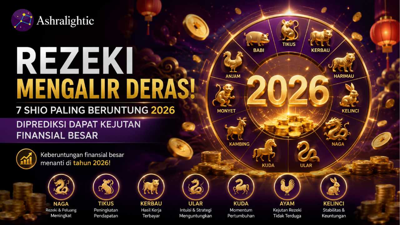 Rezeki Mengalir Deras! 7 Shio Paling Beruntung 2026 Diprediksi Dapat Kejutan Finansial Besar