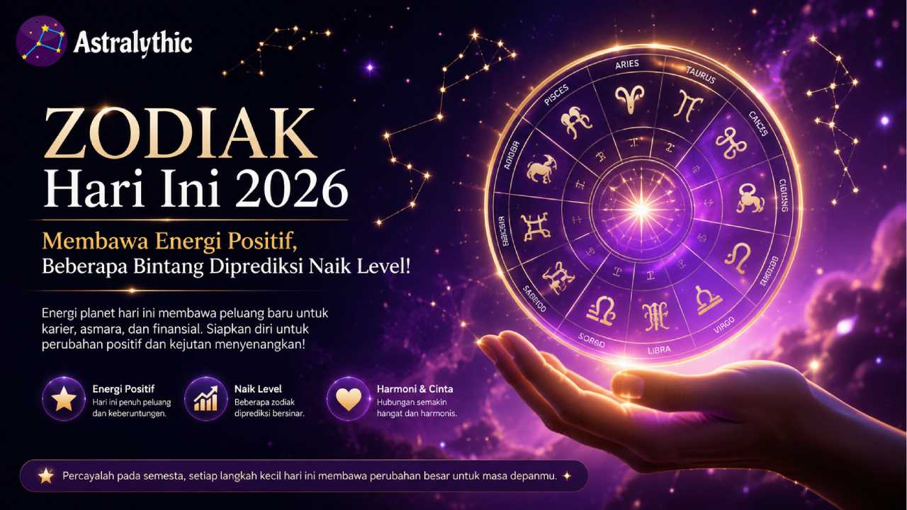 Zodiak Hari Ini Membawa Energi Positif, Beberapa Bintang Diprediksi Naik Level