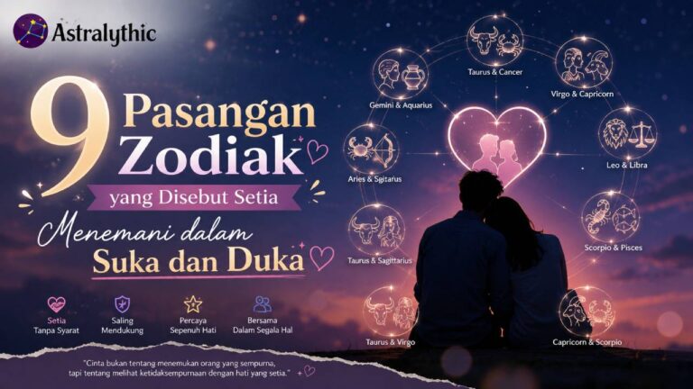 9 Pasangan Zodiak yang Disebut Setia Menemani dalam Suka dan Duka