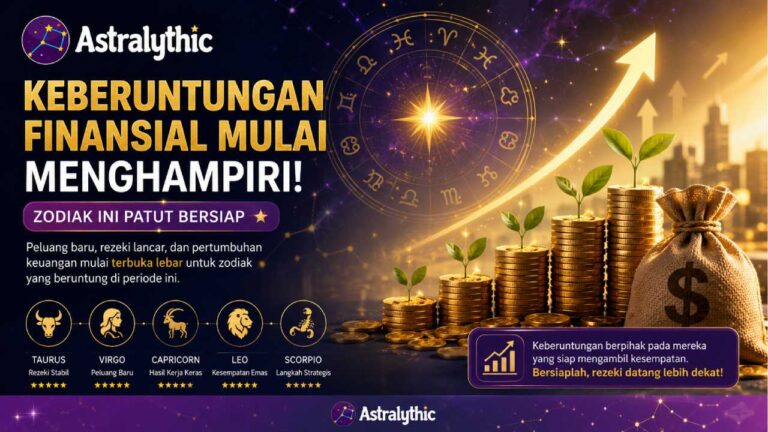 Keberuntungan Finansial Mulai Menghampiri, Zodiak Ini Patut Bersiap