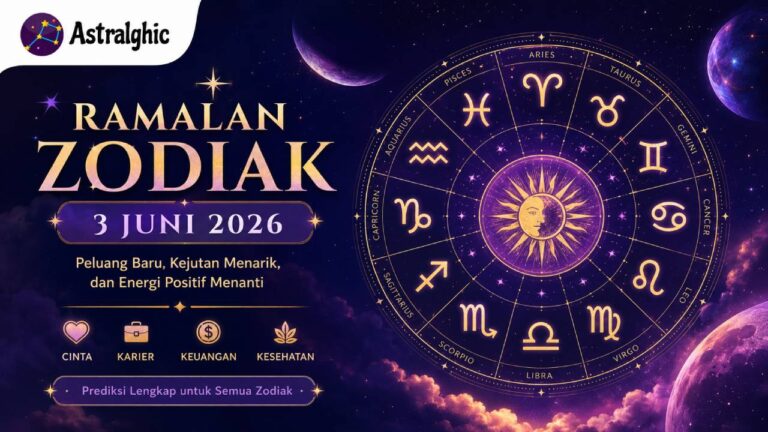Ramalan Zodiak 3 Juni 2026: Peluang Baru, Kejutan Menarik, dan Energi Positif Menanti