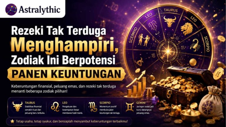 Rezeki Tak Terduga Menghampiri, Zodiak Ini Berpotensi Panen Keuntungan