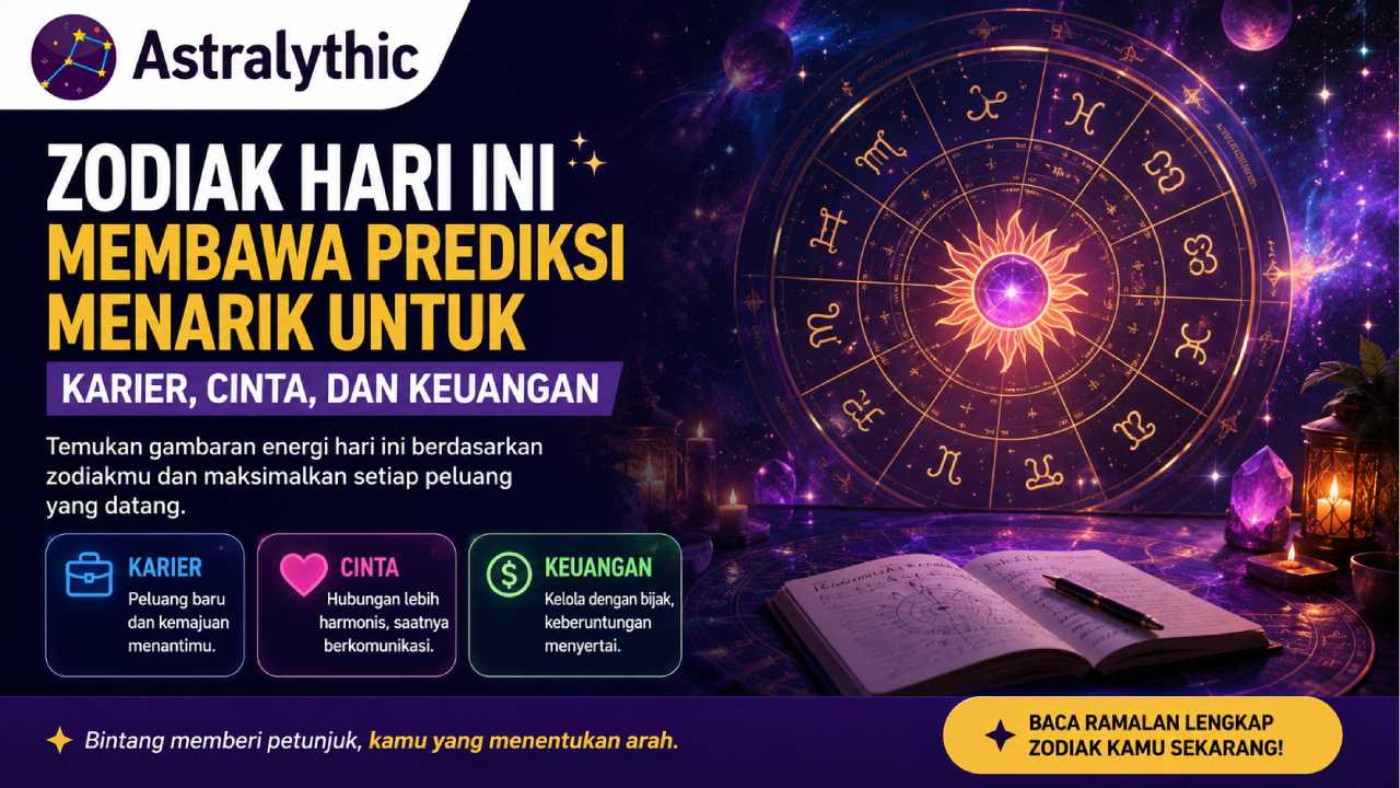 Zodiak Hari Ini Membawa Prediksi Menarik untuk Karier, Cinta, dan Keuangan