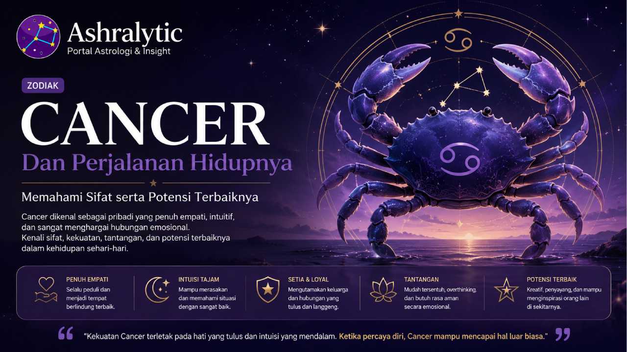 Cancer dan Perjalanan Hidupnya, Memahami Sifat serta Potensi Terbaiknya