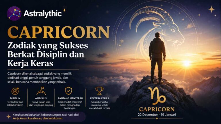 Capricorn Dikenal sebagai Zodiak yang Sukses Berkat Disiplin dan Kerja Keras