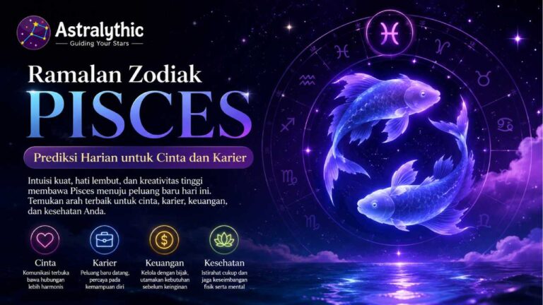 Ramalan Zodiak Pisces Hari Ini, Prediksi Cinta dan Karier yang Perlu Diketahui