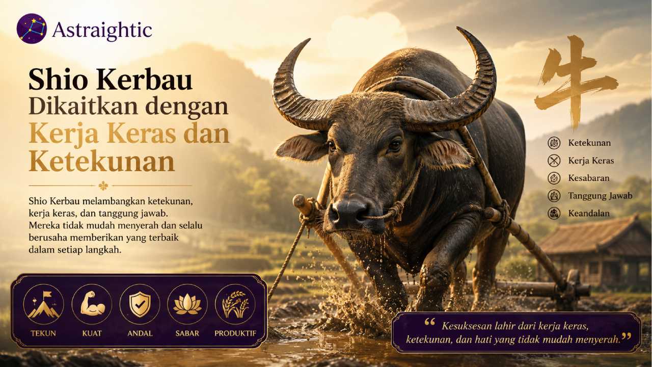 Shio Kerbau Dikaitkan dengan Kerja Keras dan Ketekunan dalam Tradisi Tionghoa