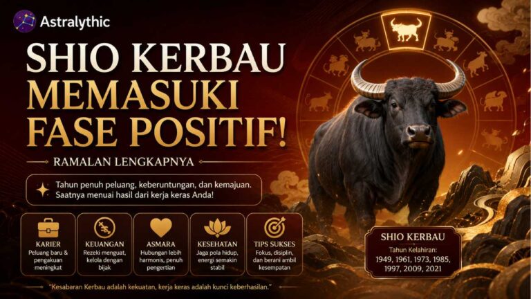 Shio Kerbau Memasuki Fase Positif, Simak Ramalan Lengkapnya