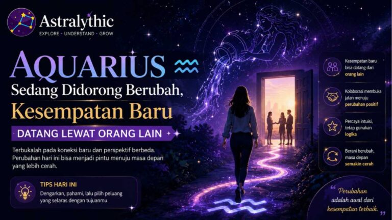 Aquarius Sedang Didorong Berubah, Kesempatan Baru Datang Lewat Orang Lain