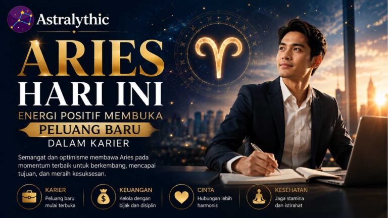 Aries Hari Ini: Energi Positif Membuka Peluang Baru dalam Karier