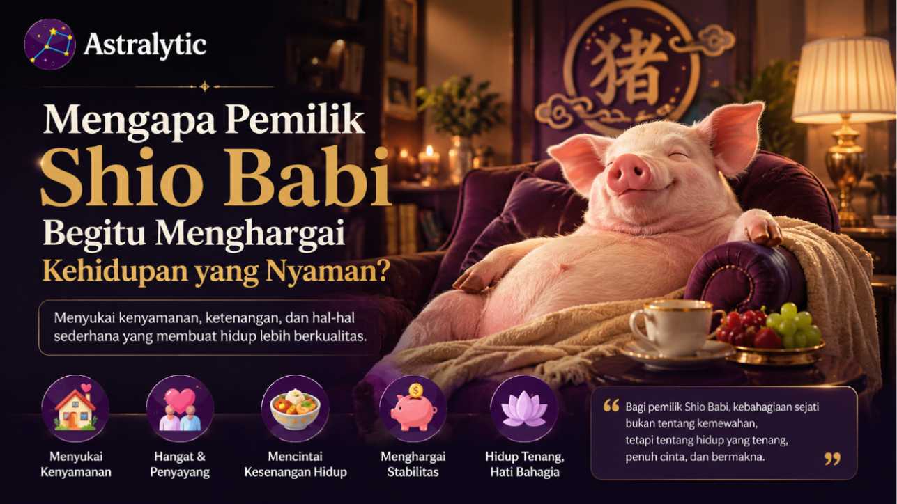 Mengapa Pemilik Shio Babi Begitu Menghargai Kehidupan yang Nyaman?