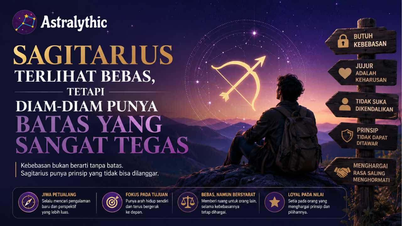 Sagitarius Terlihat Bebas, tetapi Diam-Diam Punya Batas yang Sangat Tegas