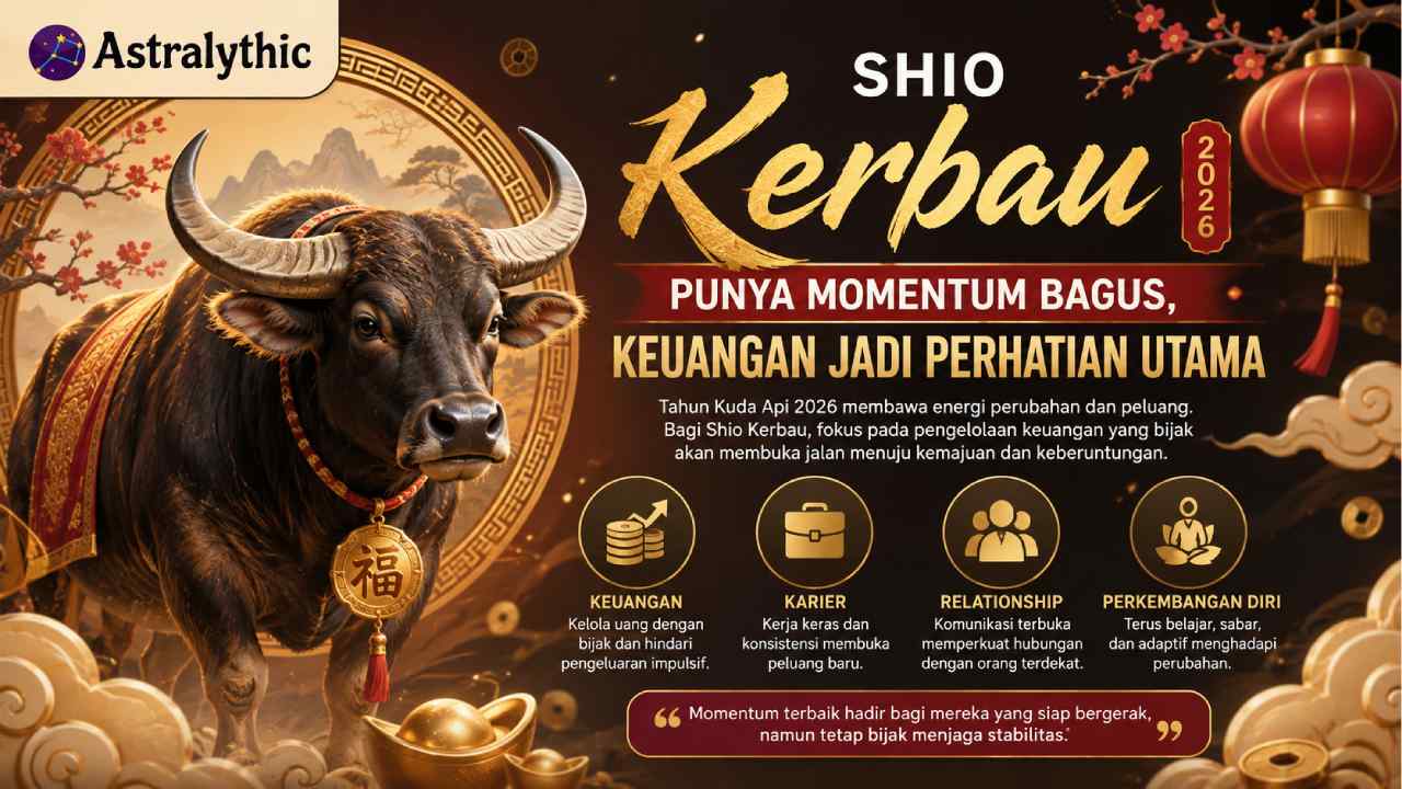 Shio Kerbau Punya Momentum Bagus, Keuangan Jadi Perhatian Utama