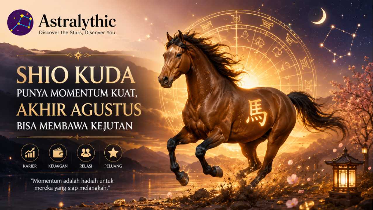 Shio Kuda Punya Momentum Kuat, Akhir Agustus Bisa Membawa Kejutan