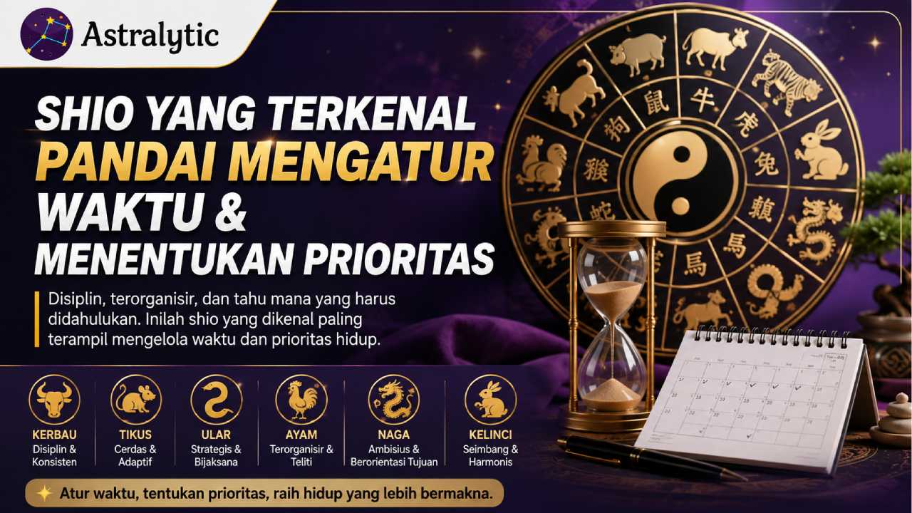 Shio yang Terkenal Pandai Mengatur Waktu dan Menentukan Prioritas