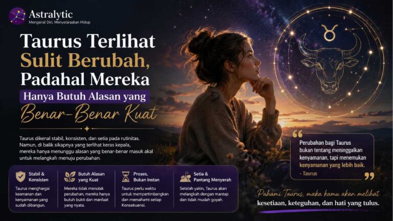 Taurus Terlihat Sulit Berubah, Padahal Mereka Hanya Butuh Alasan yang Benar-Benar Kuat