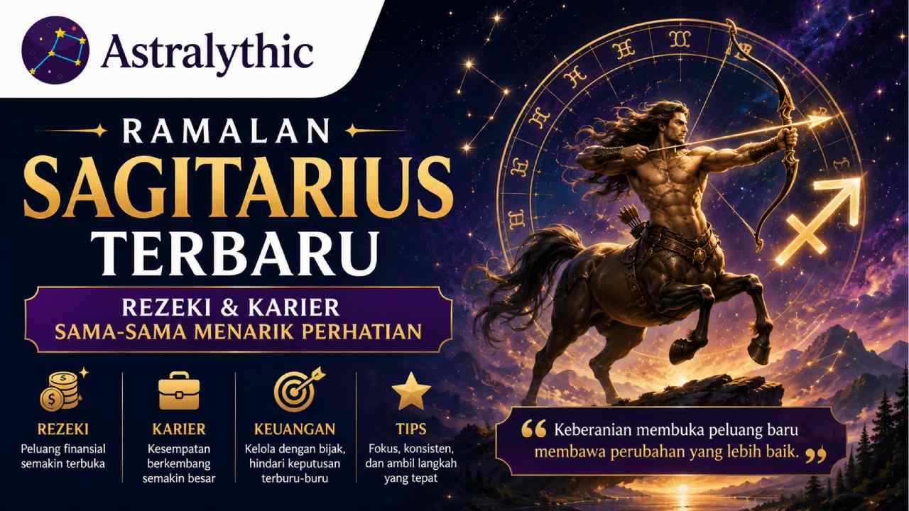Ramalan Sagitarius Terbaru, Rezeki dan Karier Sama-Sama Menarik Perhatian