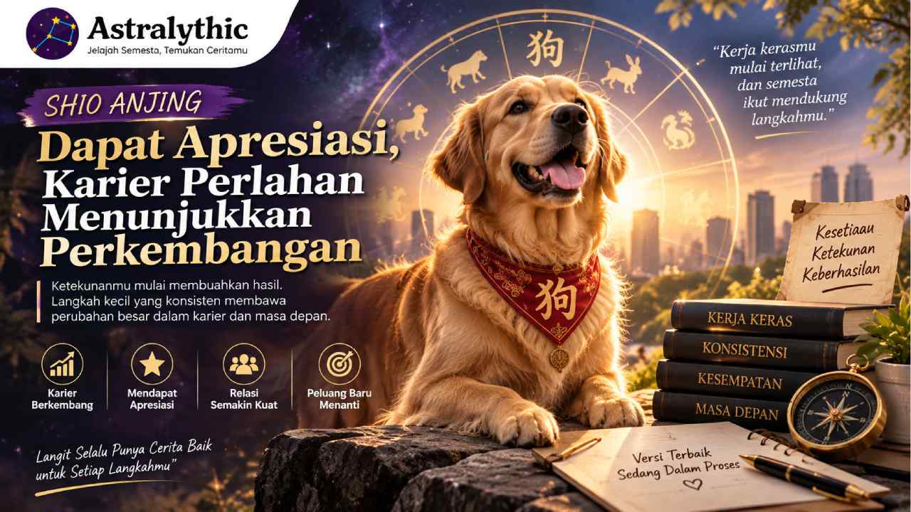 Shio Anjing Dapat Apresiasi, Karier Perlahan Menunjukkan Perkembangan