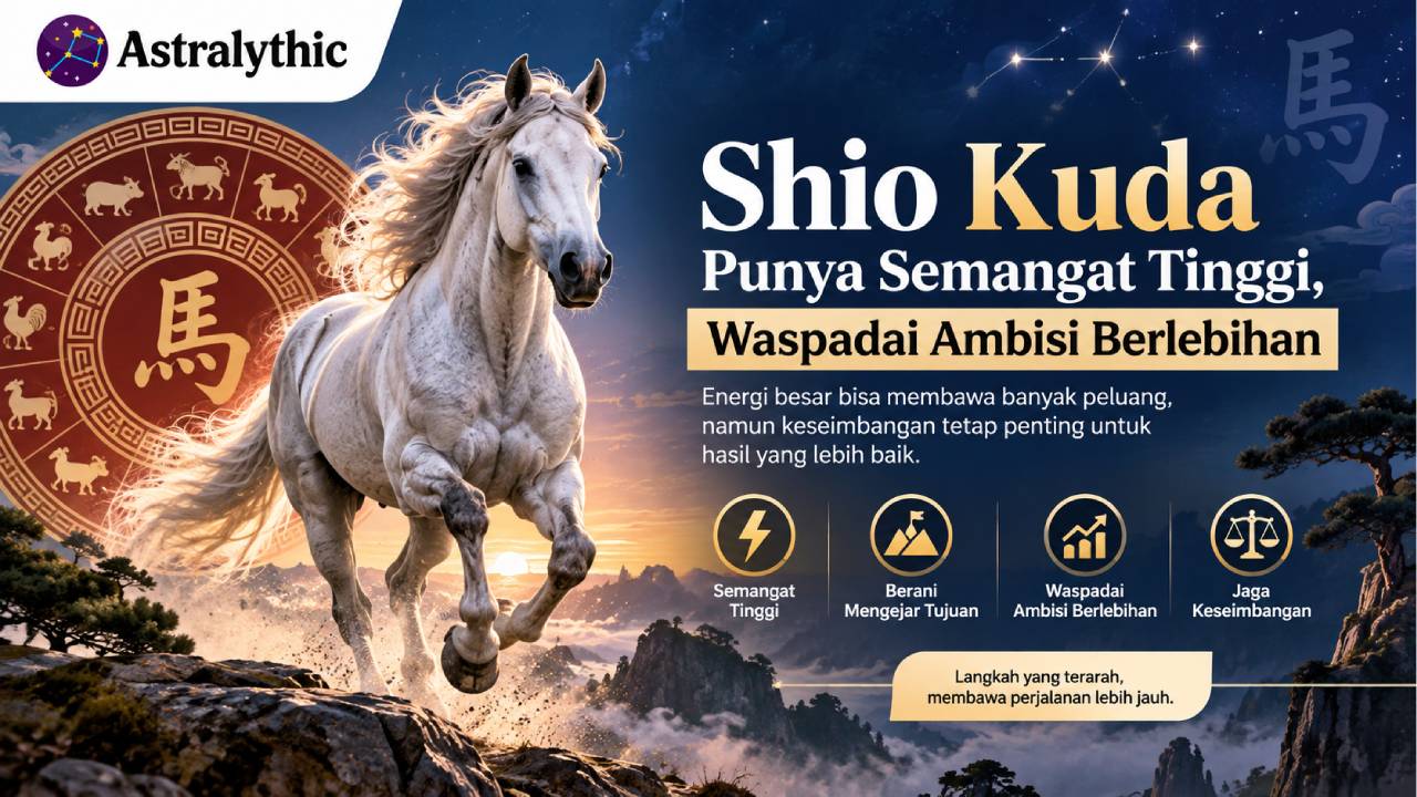 Shio Kuda Punya Semangat Tinggi, Waspadai Ambisi Berlebihan