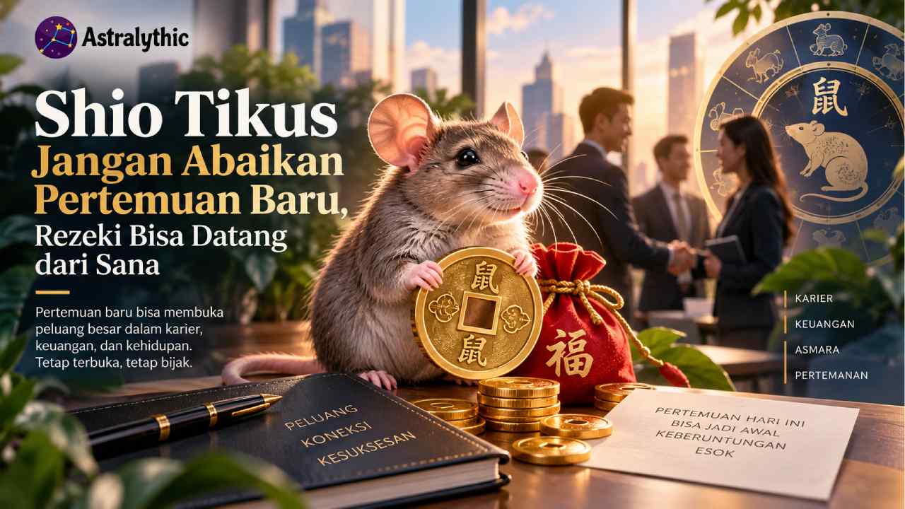 Shio Tikus Jangan Abaikan Pertemuan Baru, Rezeki Bisa Datang dari Sana