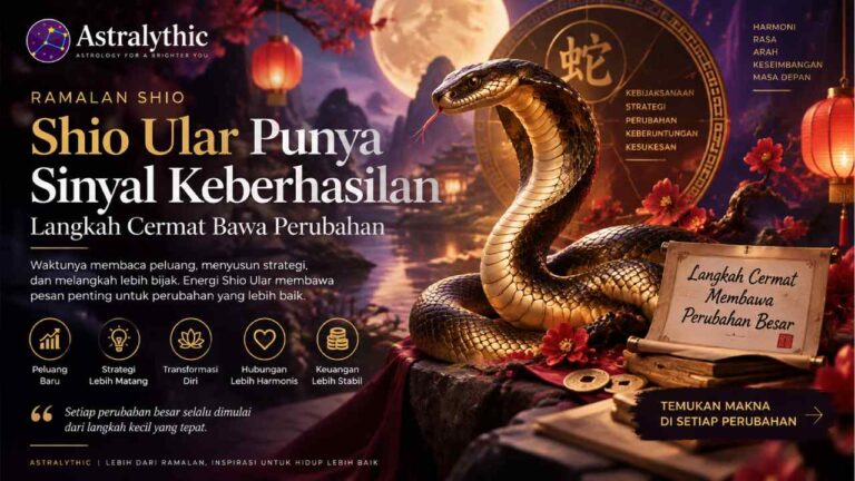 Shio Ular Punya Sinyal Keberhasilan, Langkah Cermat Bawa Perubahan