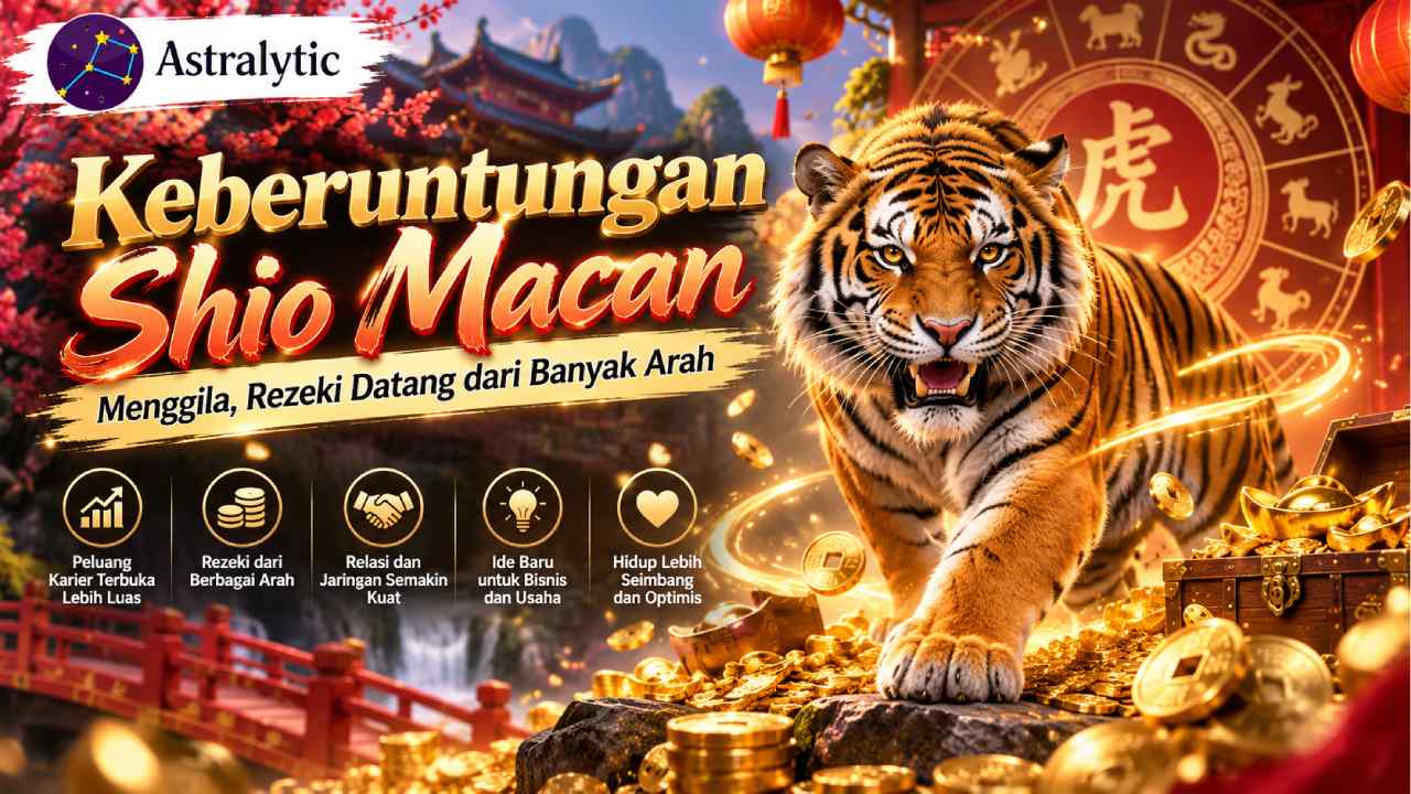 Keberuntungan Shio Macan Menggila, Rezeki Datang dari Banyak Arah