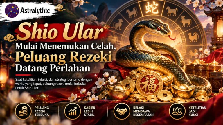Shio Ular Mulai Menemukan Celah, Peluang Rezeki Datang Perlahan