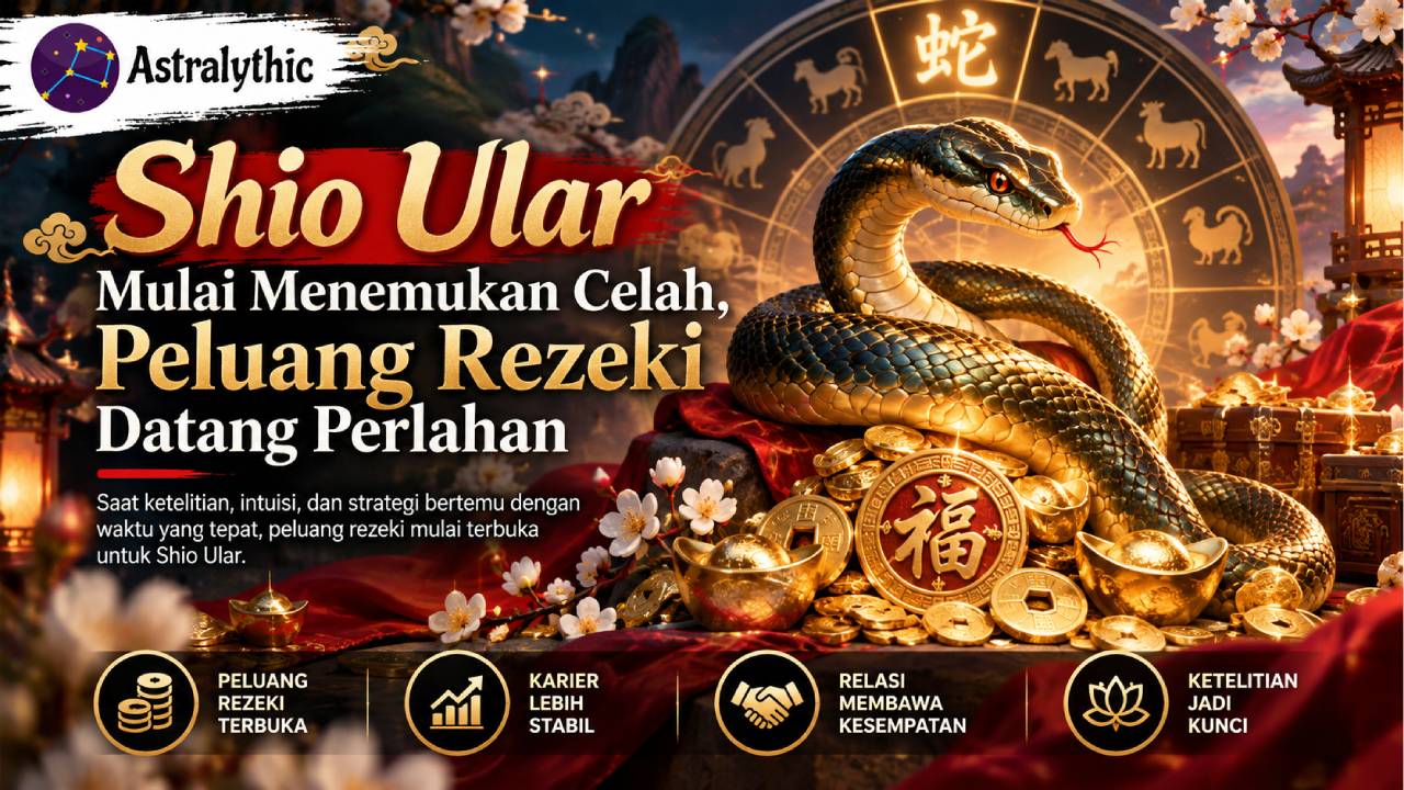 Shio Ular Mulai Menemukan Celah, Peluang Rezeki Datang Perlahan
